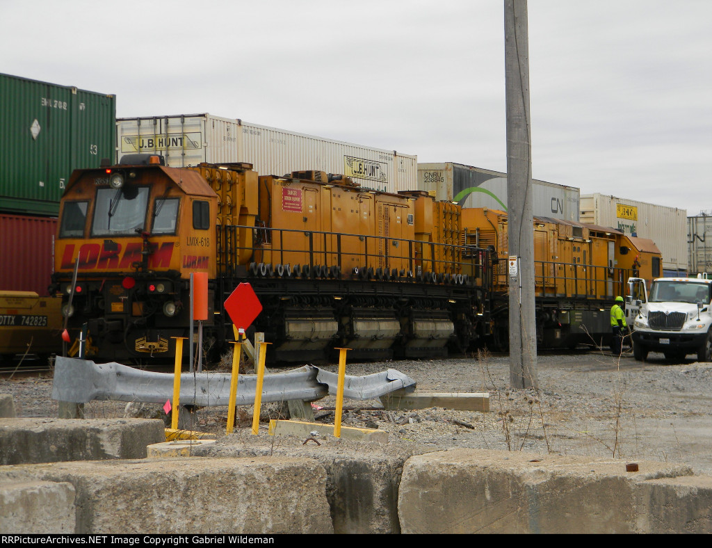 Intermodal Train Passing By 